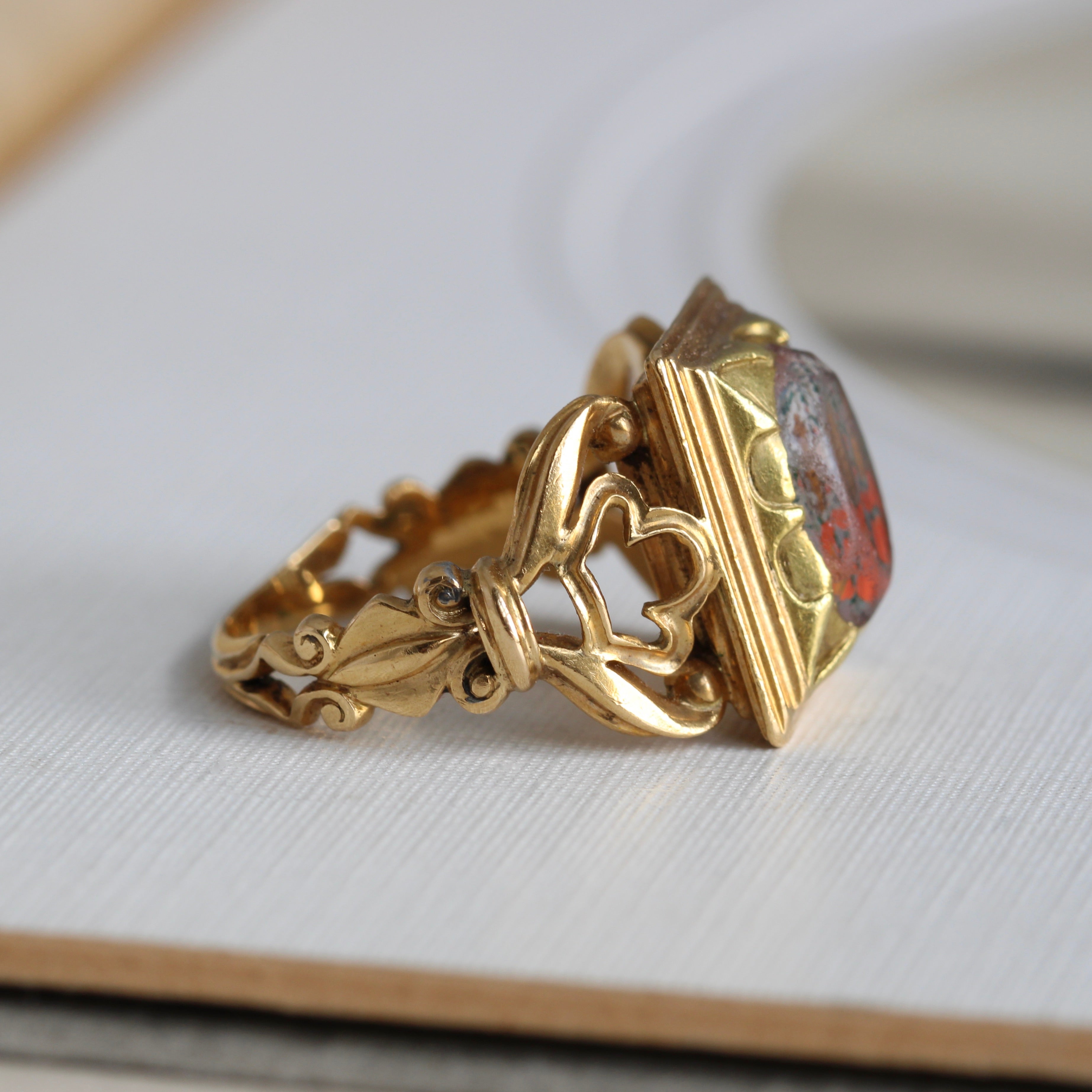 Devotion Ring Early 19th C. Devotional Ring with Hand-Painted Madonna & Child – The ...